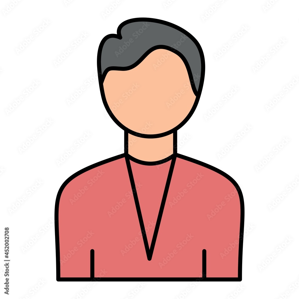 Vector Owner Filled Outline Icon Design Vector Owner Filled Outline Icon Design
