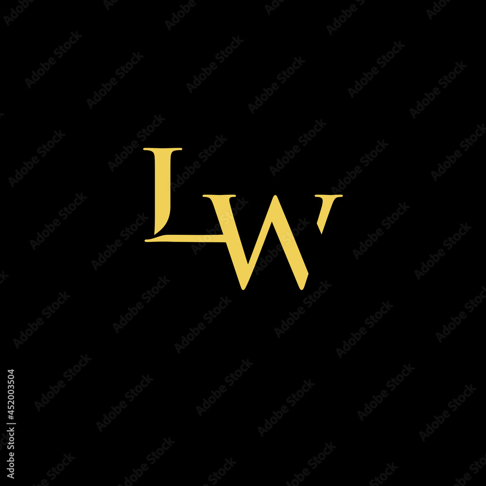 initial LW logo design vector initial LW logo design vector