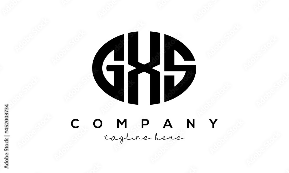 GXS three Letters creative circle logo design GXS three Letters creative circle logo design