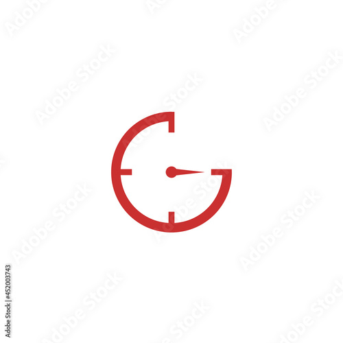 G timer vector logo template