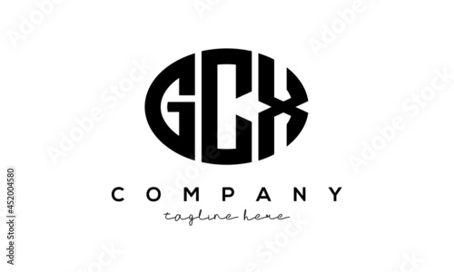 GCX three Letters creative circle logo design