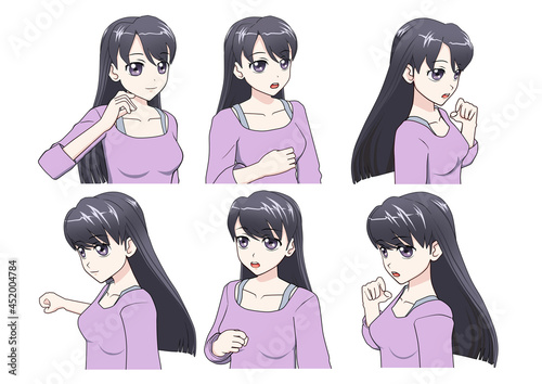 女学生Cセット　私服胸大-1