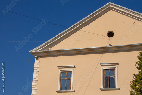 Facade of the old castle in Ternopil. Zamkova Street photo