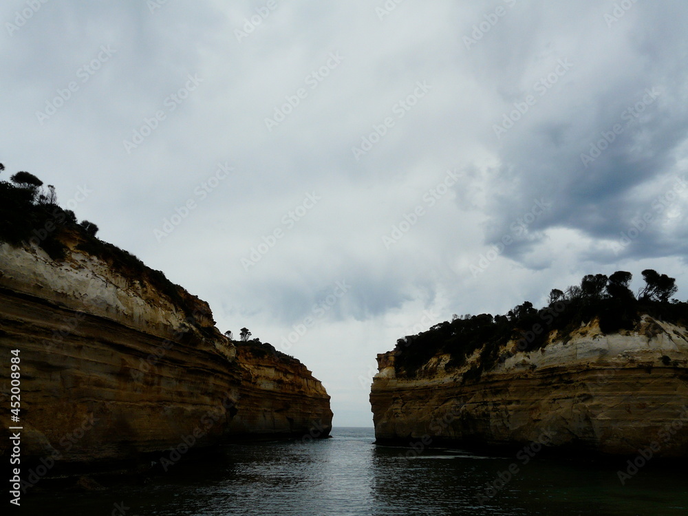 A view from the Great Ocean road in Australia