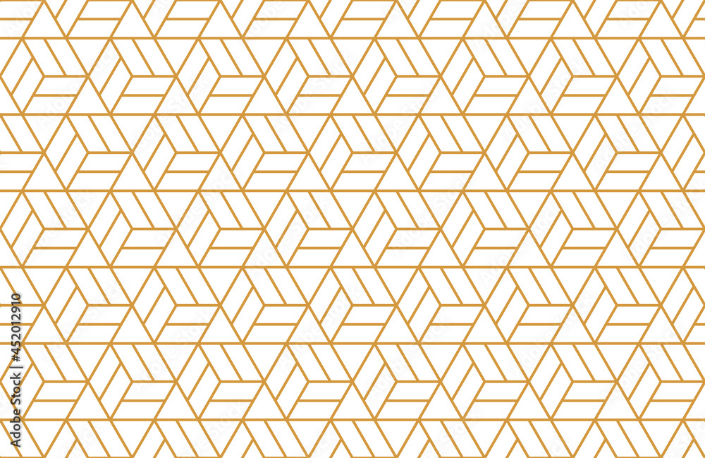Abstract geometric pattern with stripes, lines. Seamless vector background. White and gold ornament. Simple lattice graphic design Abstract geometric pattern with stripes, lines. Seamless vector background. White and gold ornament. Simple lattice graphic design
