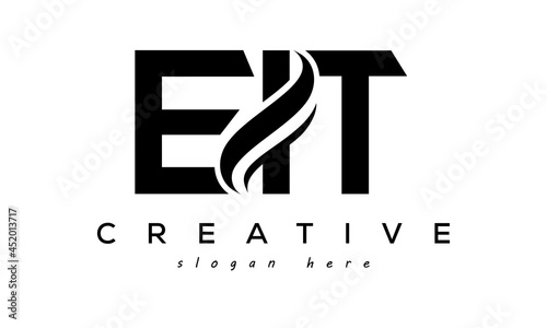 Letters EIT creative logo design vector