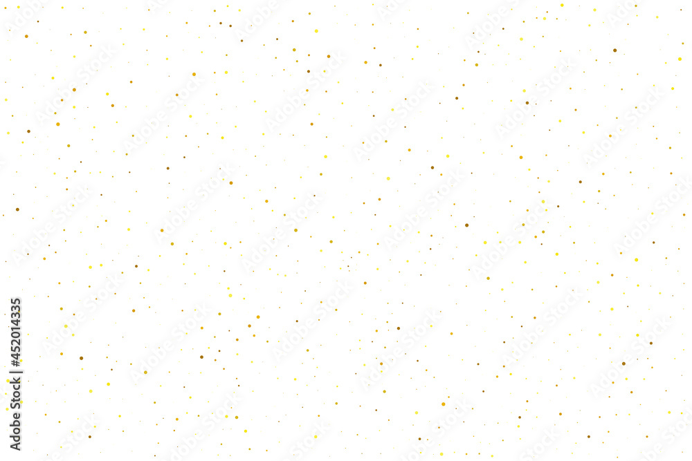 Golden Confetti Explosion. Orange Round Wedding. Yellow Bubble Creative. Gold Falling Vector. Tiny Glitter Celebrate. Texture Celebrate. Tiny Carnival Celebrate. Birthday Sparkle.