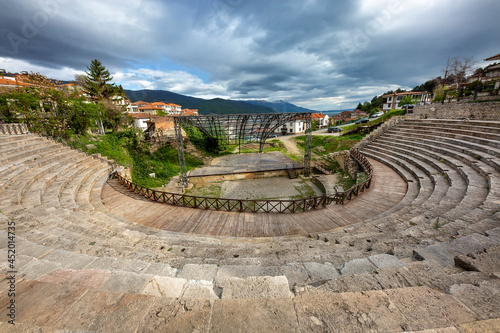 Roman amphitheater in Ohrid, North Macedonia photo