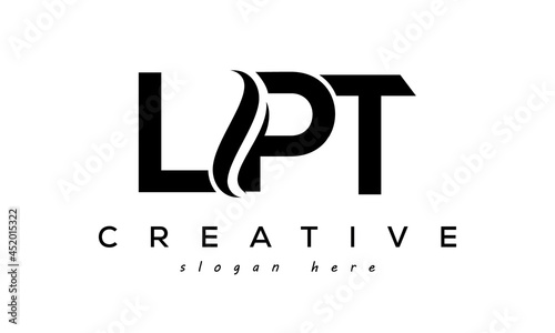 Letters LPT creative logo design vector photo