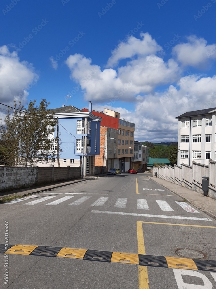 Avenida de la zona escolar de Vilalba, Galicia
