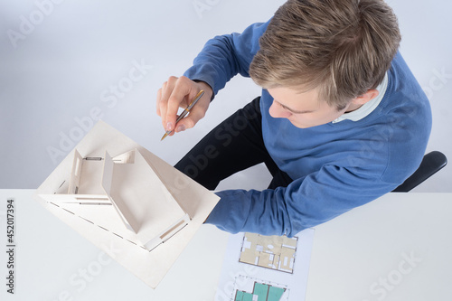 A male architect with a mod...