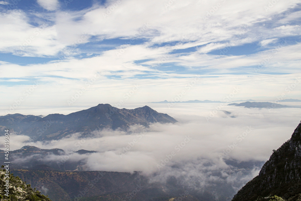 El mirador de Cuatro Palos en la Sierra Gorda de México.