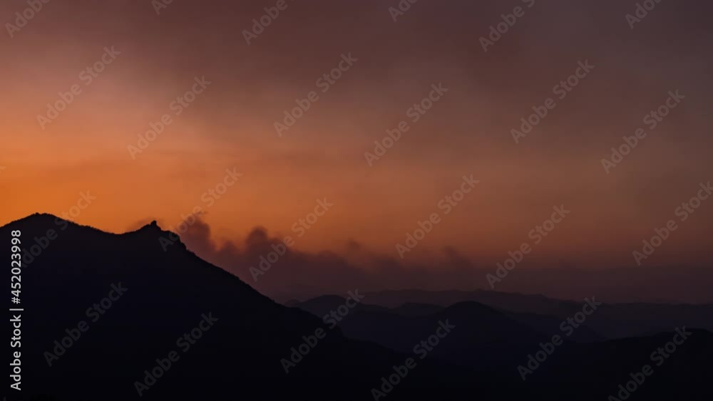 Woolsey Fire, Malibu California Post fire Burnt Mountains Time Lapse