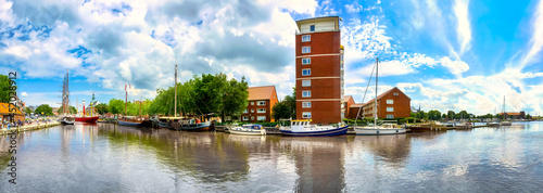 Harbor of Emden city , Lower Saxony, Germany photo