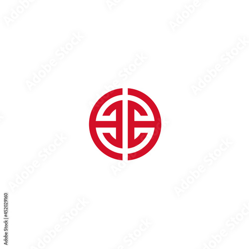 early monogram e E logo design circle inspiration