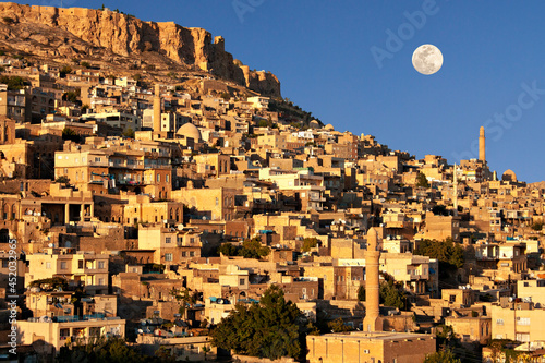 View over the old city of Mardin, Turkey. photo