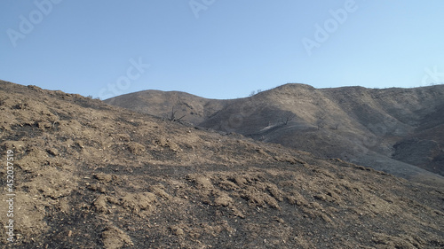  Woolsey Fire, Malibu California Post fire Burnt Mountains 