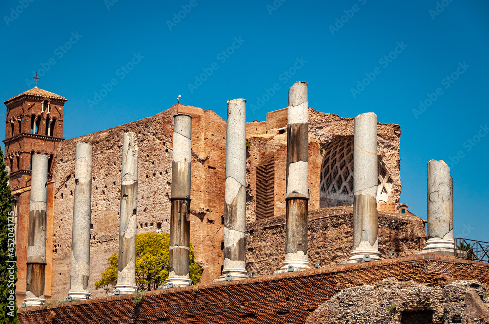 Roman colosseum in Rome Italy