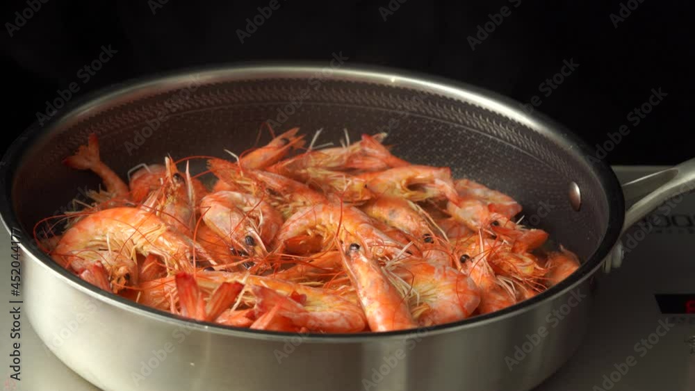 Dry Baked Shrimp in Process Dry Baked Shrimp in Process