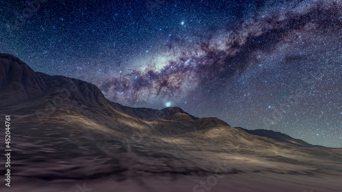 3D rendering illustration of Milky Way Universe Background At Night  © Aris Suwanmalee