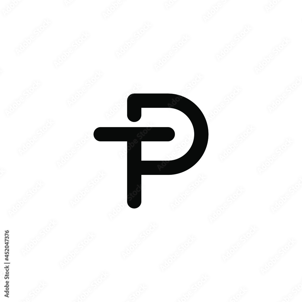 Simple Line TP PT Logo design vector Simple Line TP PT Logo design vector