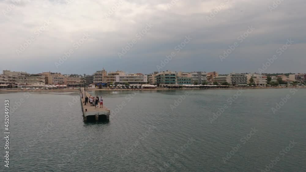 Scenes from a boat traveling from Thessaloniki city Scenes from a boat traveling from Thessaloniki city