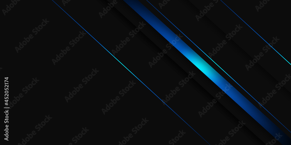 Abstract Background Black and Blue Color Modern Minimal Design

