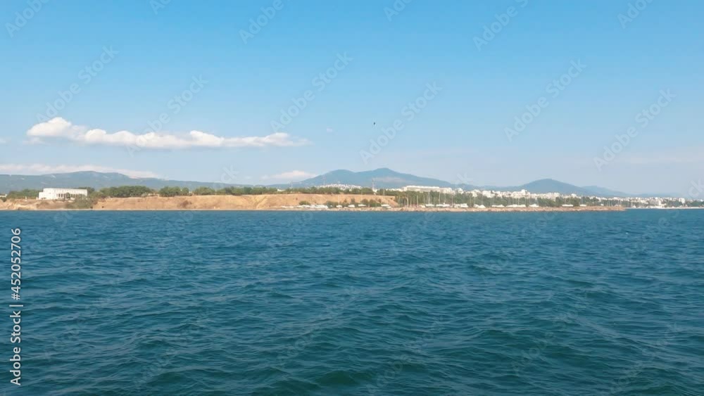 Scenes from a boat traveling from Thessaloniki city Scenes from a boat traveling from Thessaloniki city