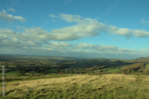 Malvern hills of England.
