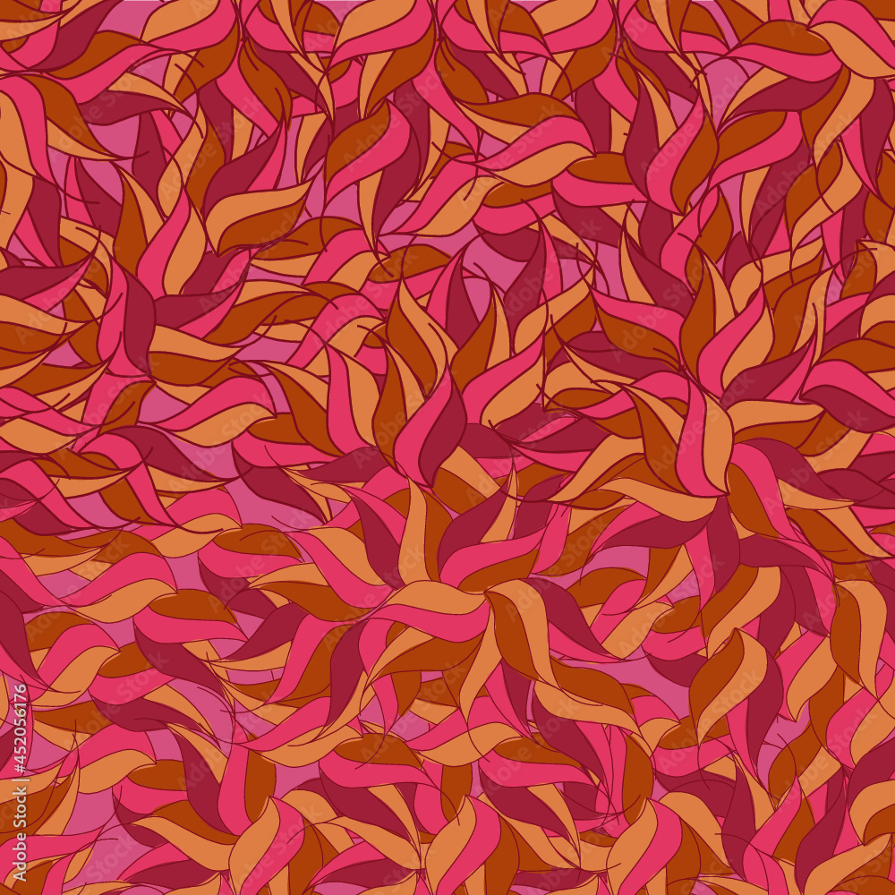 seamless pattern leaves