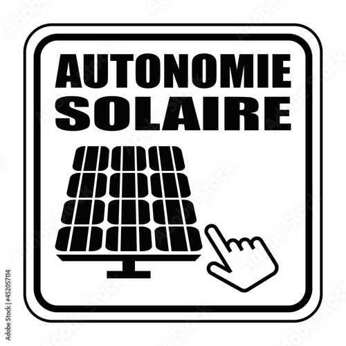 Logo autonomie solaire.