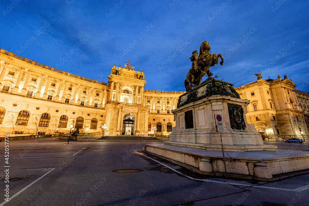 The Vienna Hofburg palace - most famous landmark in the city - travel photography