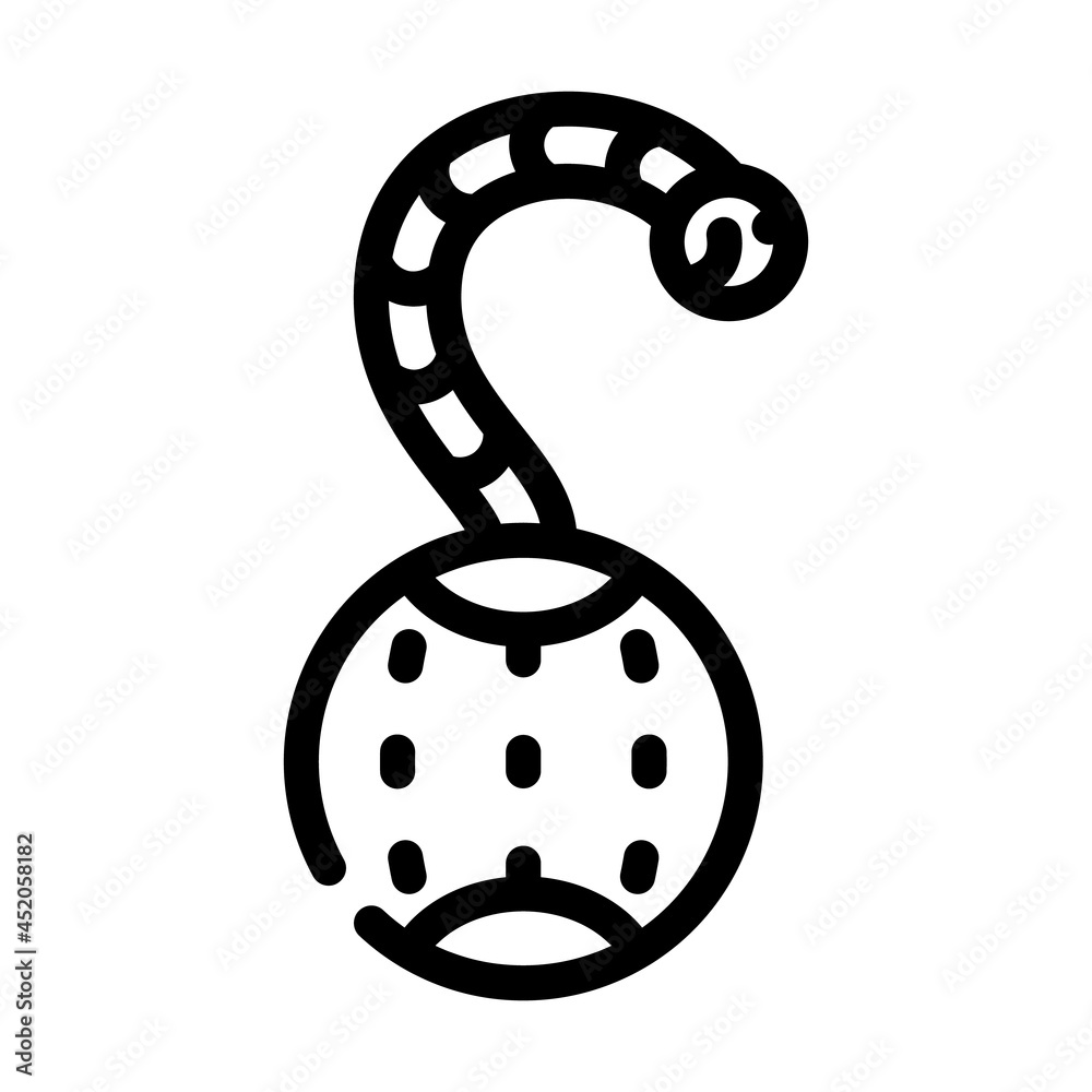 roly-poly pet toy line icon vector. roly-poly pet toy sign. isolated contour symbol black illustration roly-poly pet toy line icon vector. roly-poly pet toy sign. isolated contour symbol black illustration