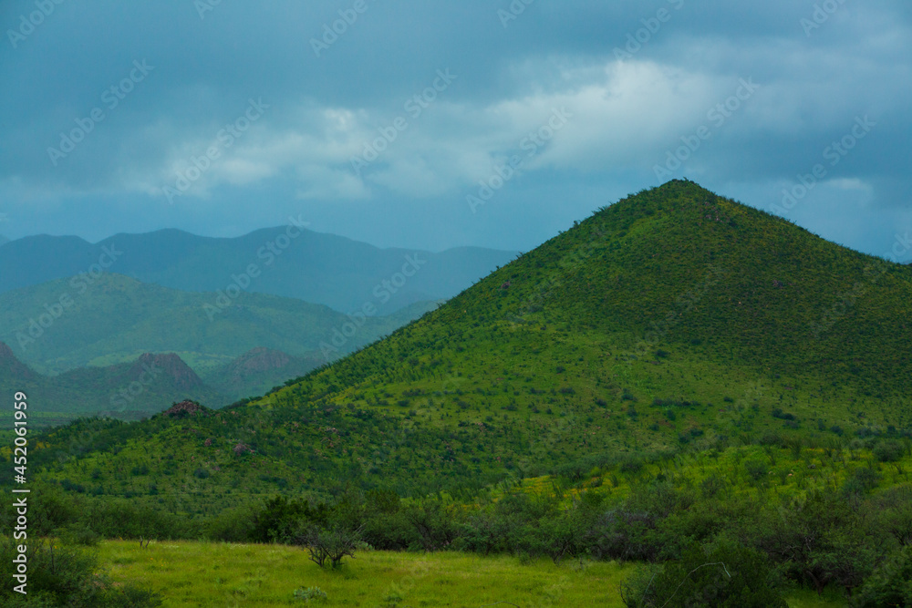 Green Hills landscape with clouds Green Hills landscape with clouds