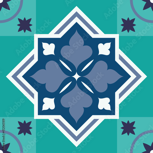 aquamarine tile design