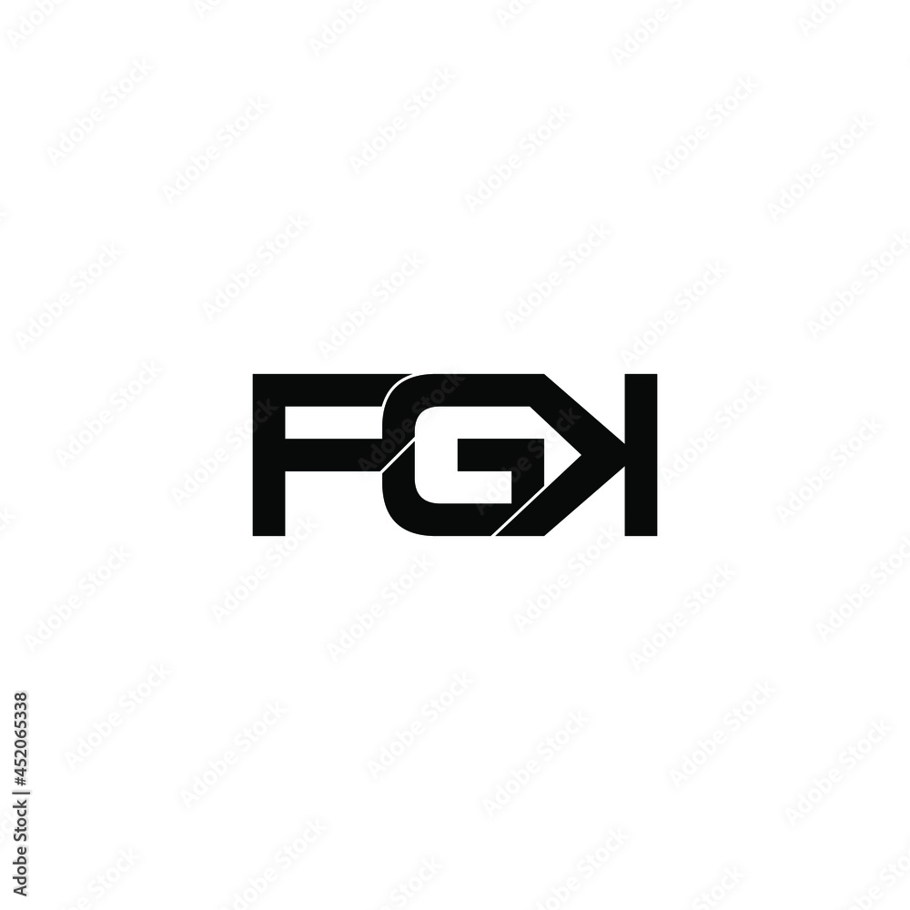 fgk letter initial monogram logo design fgk letter initial monogram logo design