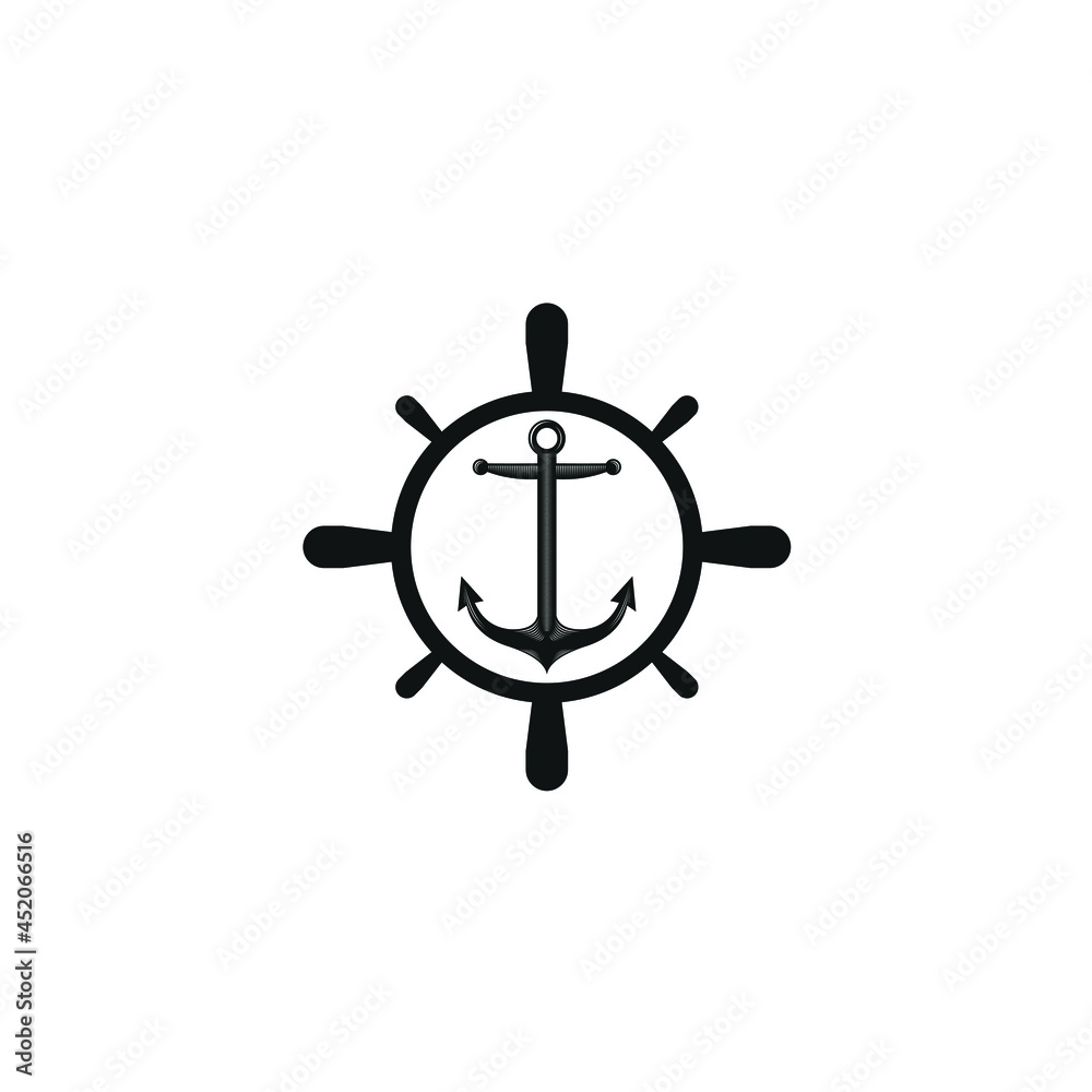 Inspiration design design logo steering wheel captain anchor Inspiration design design logo steering wheel captain anchor
