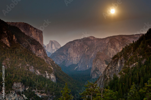 Full Moon at Yosemite National Park, California, USA