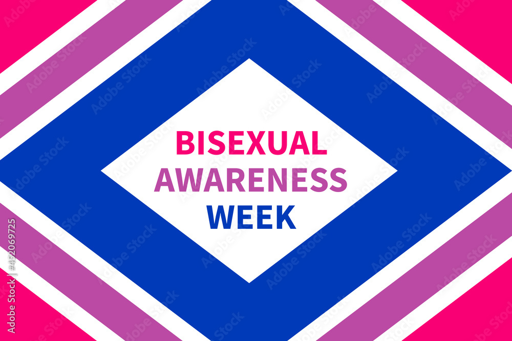 Bisexual Awareness Week typography poster. LGBT community event celebrate on September. Vector template for banners, signs, logo design, card Bisexual Awareness Week typography poster. LGBT community event celebrate on September. Vector template for banners, signs, logo design, card