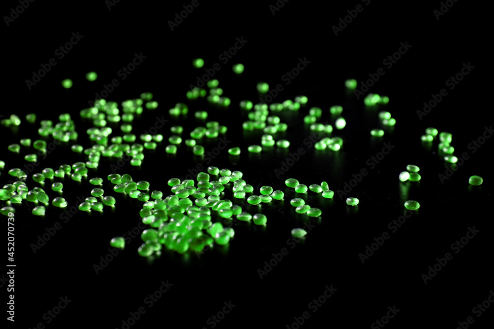 Aroma beads on black background Aroma beads on black background