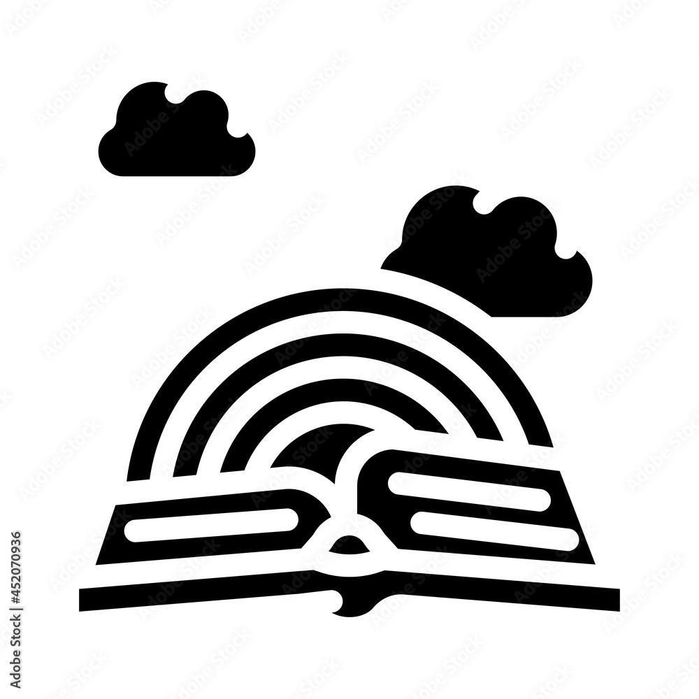 story book fairy tale glyph icon vector. story book fairy tale sign. isolated contour symbol black illustration story book fairy tale glyph icon vector. story book fairy tale sign. isolated contour symbol black illustration