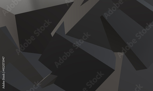 Abstract background in dark colors. 3D rendering