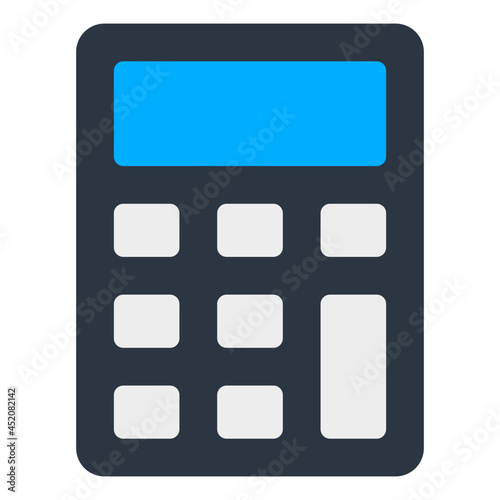 Modern style vector of calculator icon