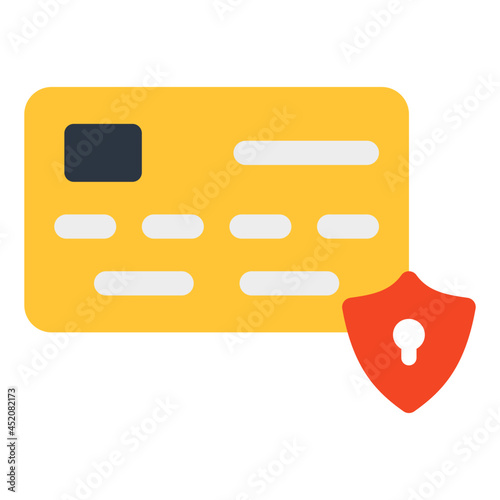 A perfect design icon of secure atm card
