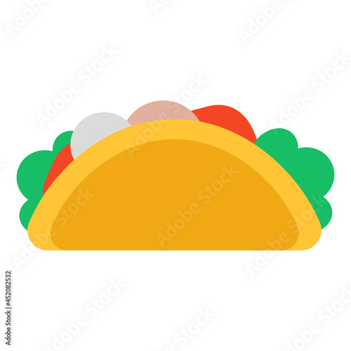 A unique design icon of taco