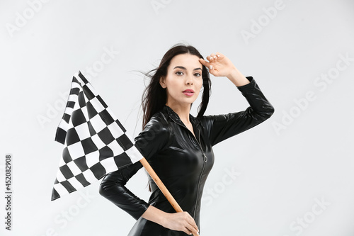 Beautiful young woman with ...