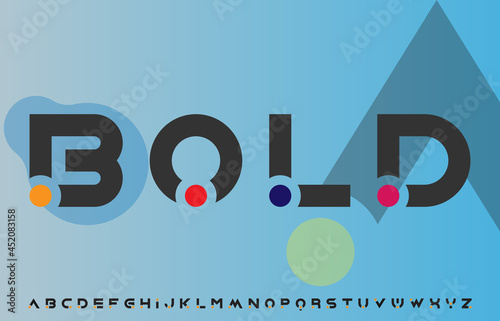creative modern unique bold alphabet lettering logo design, collection of letters