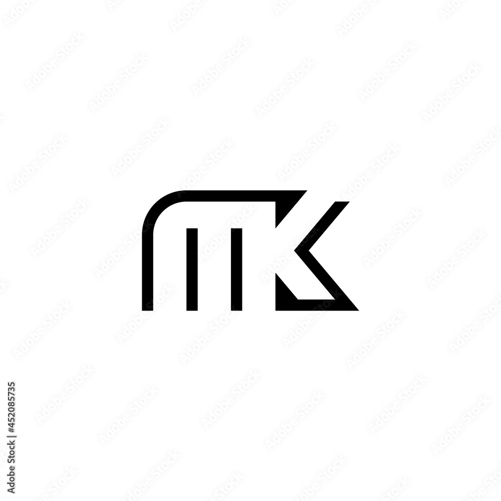 MK initial letter monogram. Company logo design. MK initial letter monogram. Company logo design.