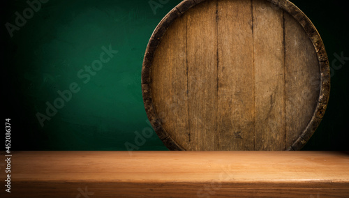 old barrel isoalted on a white background