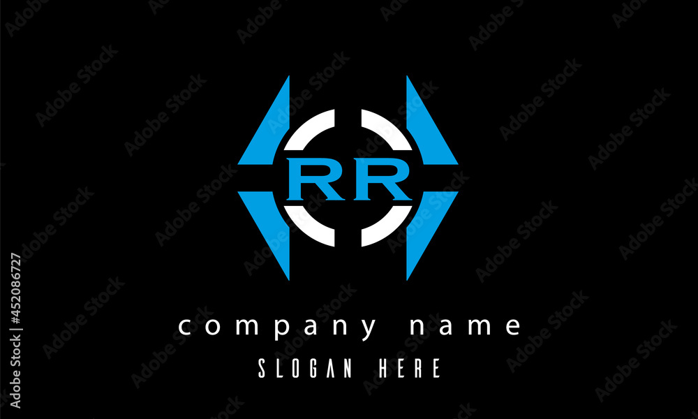 RR creative game logo vector RR creative game logo vector